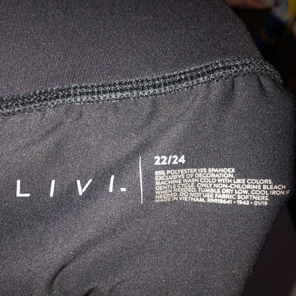 Women's Plus Size Lane Bryant Livi Active Leggings Mesh Cut Out Calf 22/24 - Picture 5 of 7